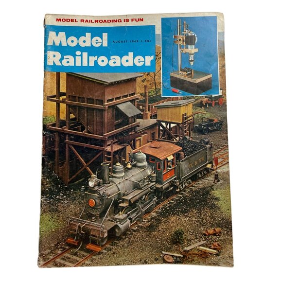 Model Railroader Magazine Back Issue u Aug 1969 Vol 36 No 8 Soldering Detail Bra - Picture 1 of 9